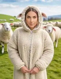 Sheep Fancy Dress face swap