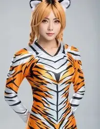 Tiger Cosplay face swap