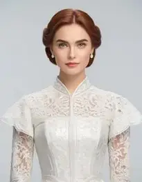 Woman Designer Gowns face swap