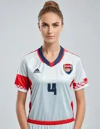 Woman Football Fancy Dress face swap