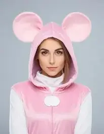 Mouse Halloween Costume Woman face swap
