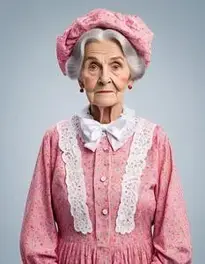 Old Granny Fancy Dress face swap