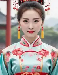Woman Chinese Fancy Dress face swap