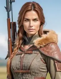 Woman Hunter face swap