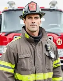 Adult Male Fireman face swap