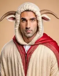 Adult Male Sheep face swap