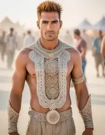 Burning Man Cosplay face swap