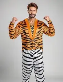 Adult Man Tiger face swap