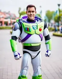 Buzz Light Year Costume Adult face swap