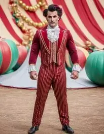 Circus Halloween Costume Men face swap