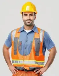 Construction Worker Costume Men face swap