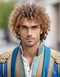 Costume For Guys With Curly Hair face swap