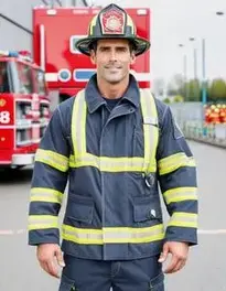 Man Fireman Fancy Dress face swap