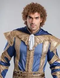 Curly Hair Male Halloween face swap
