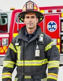 Fireman Costume Adult face swap