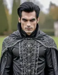 Gothic Halloween Costume Men face swap