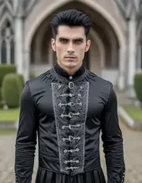 Man Gothic Halloween face swap