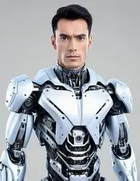 Man Robot face swap