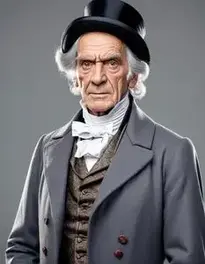 Ebenezer Scrooge face swap
