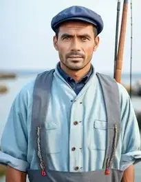 Fisherman Costume Men face swap