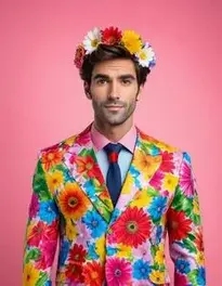 Flower Power Costume Men face swap