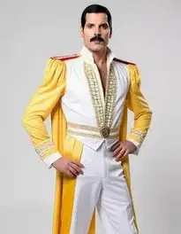 Freddie Mercury Fancy Dress Small face swap