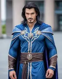 Man Sorceress Cosplay face swap