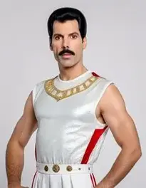 Freddie Mercury Dress face swap