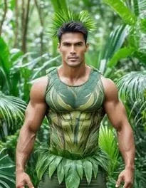 Jungle Costume Men face swap