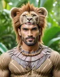Jungle Theme Costume Men face swap