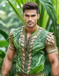 Jungle Themed Outfit For Guys face swap