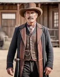 Man Old West face swap