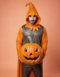 Man Pumpkin face swap