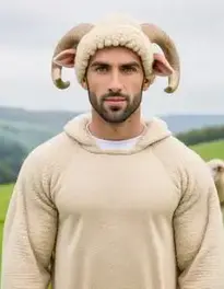 Man Sheep face swap
