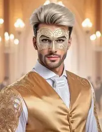 Masquerade Ball Man Outfit face swap
