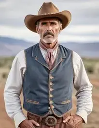 Old West Costume Men face swap