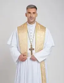 Fancy Dress Priest Outfit face swap