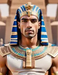 Man Egyptian Pharaoh face swap