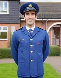 Postman Pat Fancy Dress Mens face swap