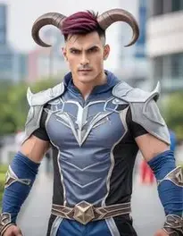 Power Cosplay Horns face swap