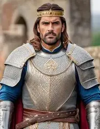 Medieval Warrior King face swap