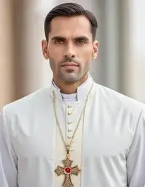 Priest Collar Fancy Dress face swap