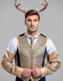 Stag Costume For Groom face swap