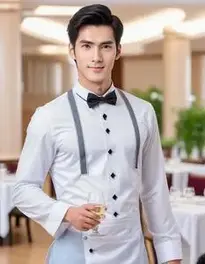 Waiter Cosplay face swap