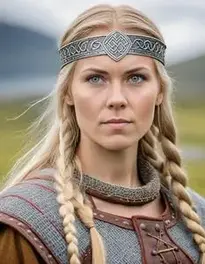 Authentic Viking Costume Woman face swap