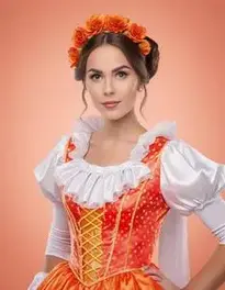 Classic Halloween Costume For Woman face swap