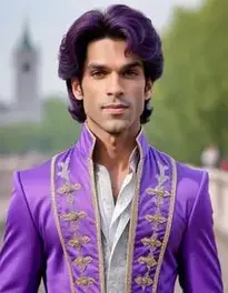Prince Purple Outfit face swap