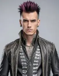 Punk Costume Men face swap