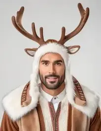 Reindeer Costume For Men face swap