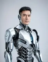Robot Man Cosplay face swap